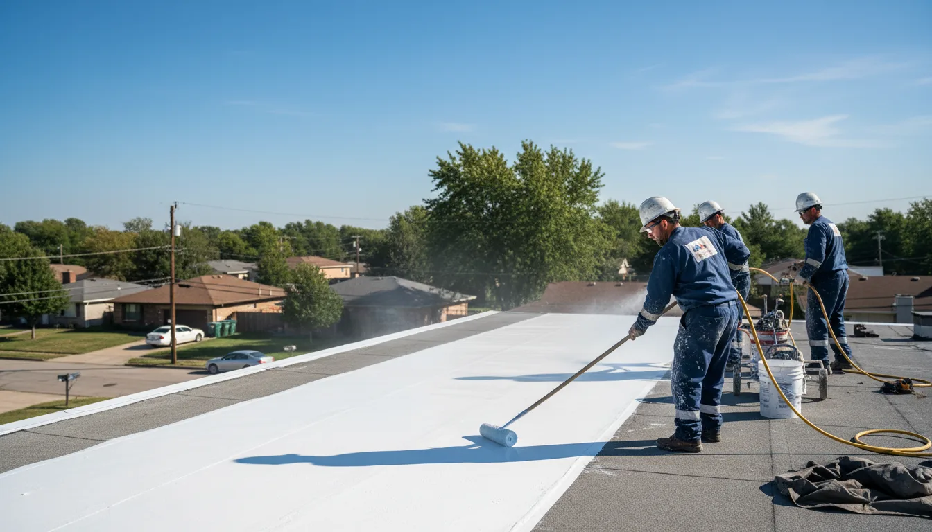 Commercial roof coating in Resaca, GA near me